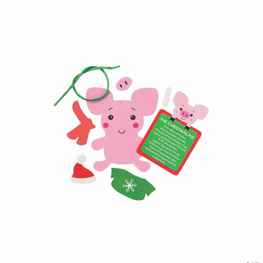 * | Legend Of The Christmas Pig Ornament Craft Kit Makes 12