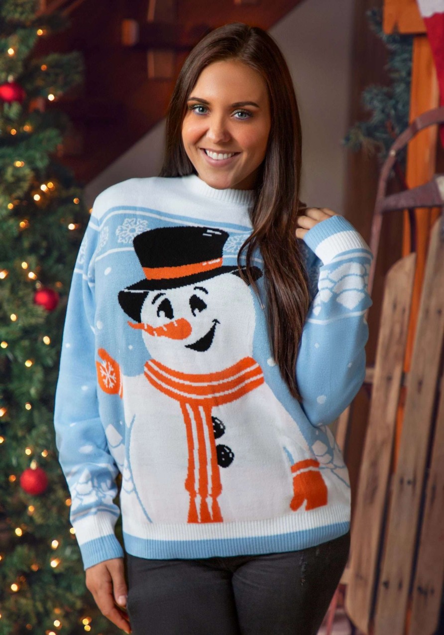 * | Friendly Snowman Ugly Christmas Sweater For Adults