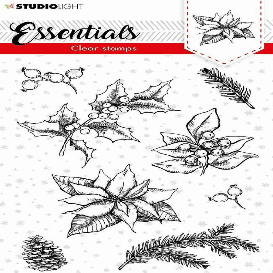 * | Studio Light Sl Clear Stamp Christmas Twigs Essentials 105X148Mm Nr94