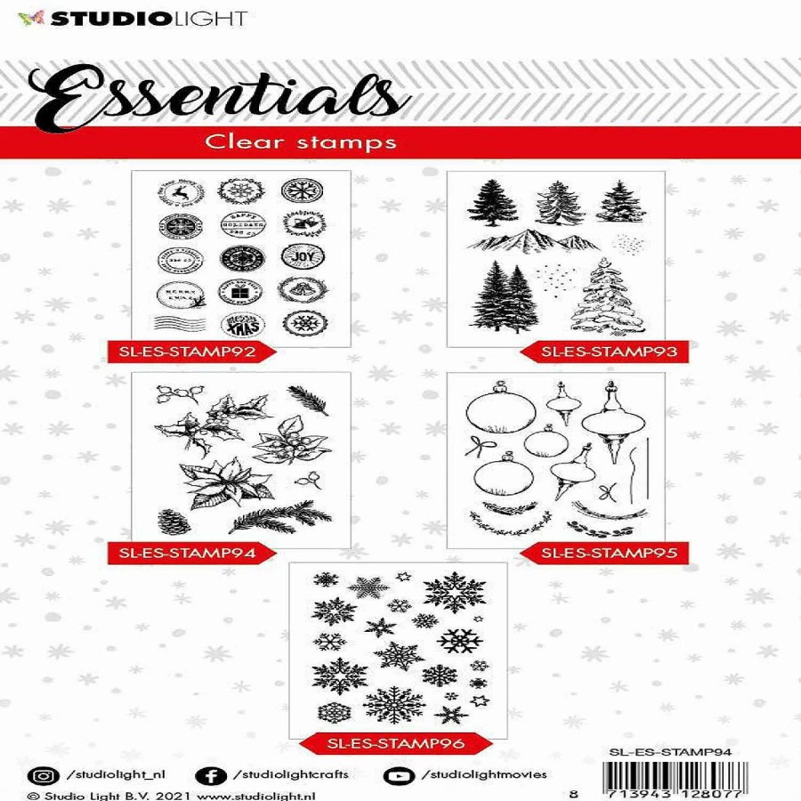 * | Studio Light Sl Clear Stamp Christmas Twigs Essentials 105X148Mm Nr94