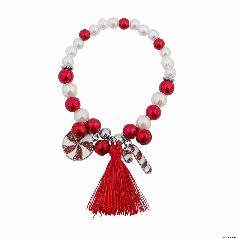 * | Christmas Charm Bracelet With Tassel Craft Kit Makes 12