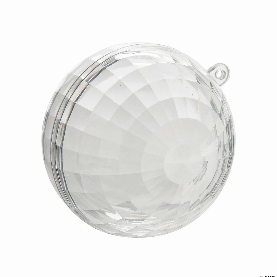 * | Diy Clear Plastic Disco Ball Christmas Ornaments 12 Pc.