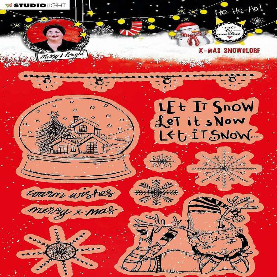 * | Studio Light Abm Clear Stamp Christmas Snow Globe Essentials 148X210X1Mm 1 Pc Nr83