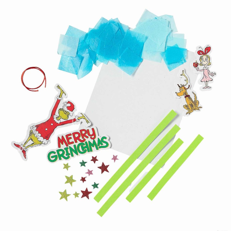 * | Dr. Seuss The Grinch Tissue Paper Christmas Sign Craft Kit Makes 12