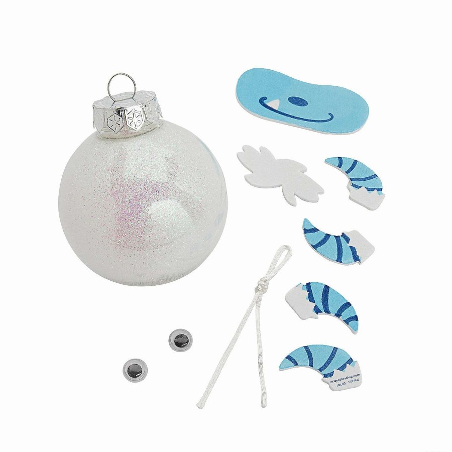 * | Yeti Christmas Bulb Ornament Craft Kit Makes 12