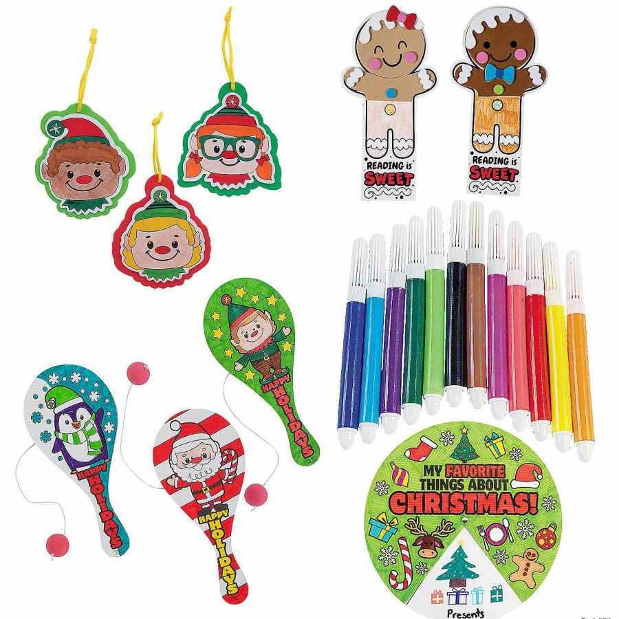 * | Color Your Own Christmas Craft Kit Assortment Makes 48