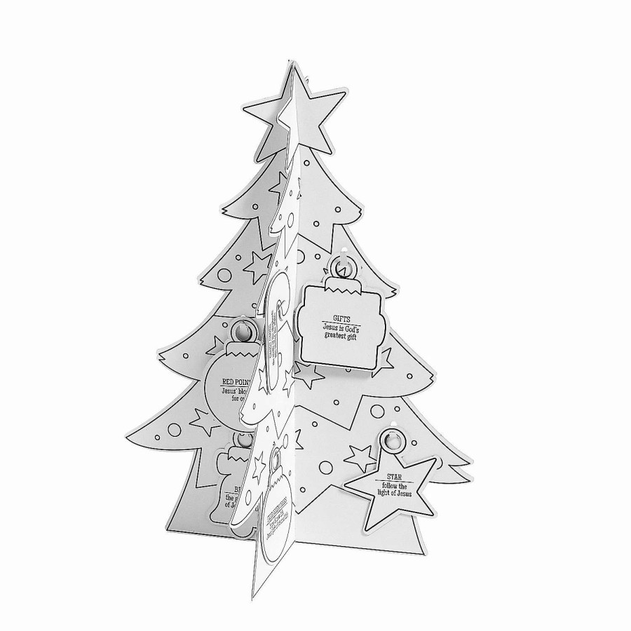 * | Color Your Own 3D Symbols Of Faith Christmas Tree Makes 12