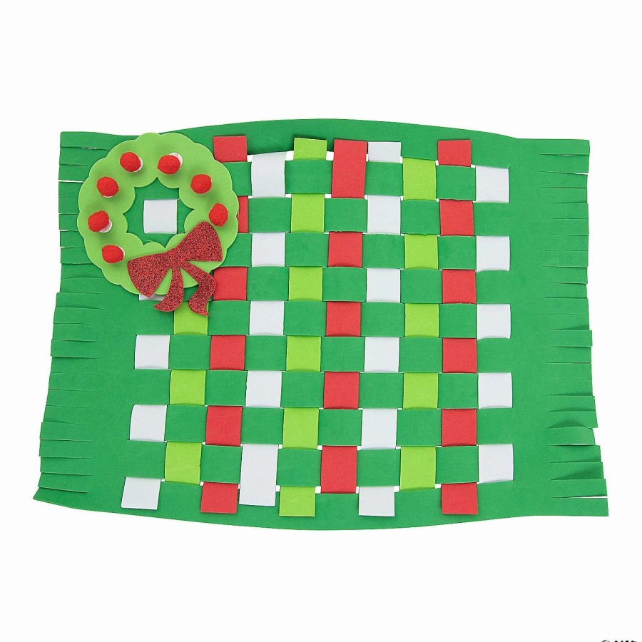 * | Christmas Weaving Placemat Craft Kit Makes 12