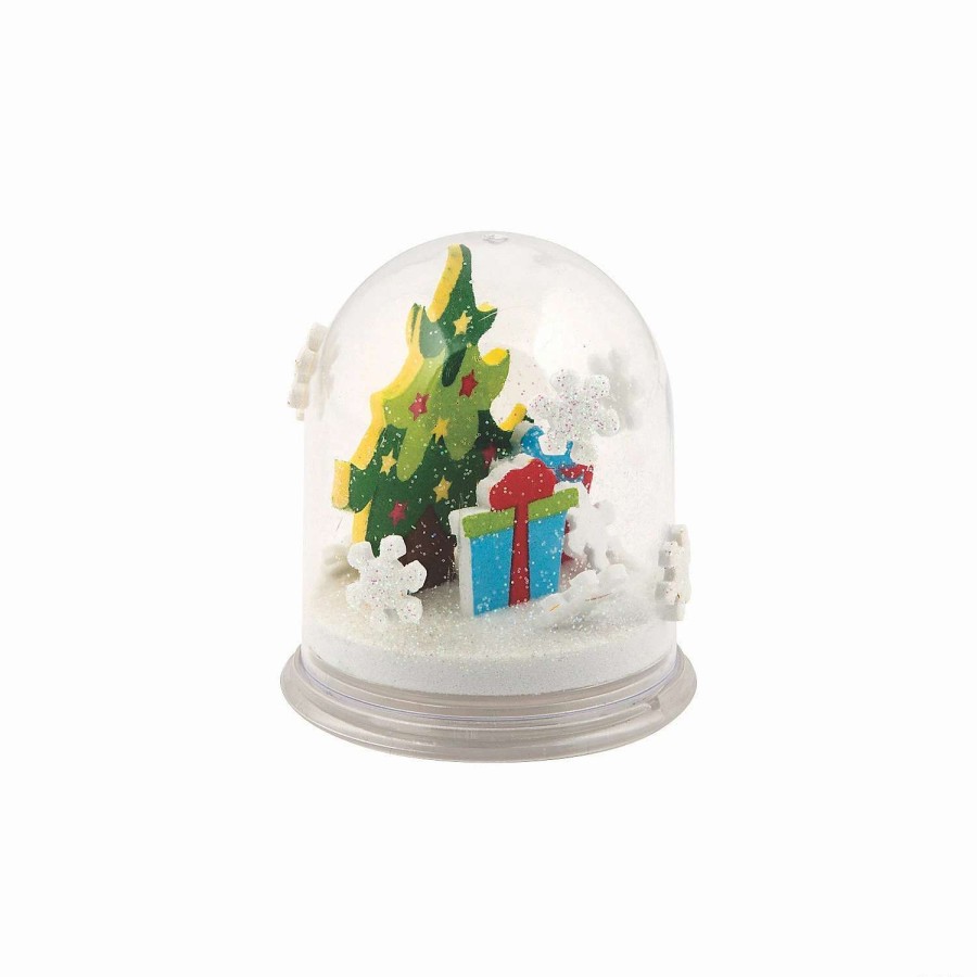 * | Christmas Snow Glitter Globe Craft Kit Makes 6