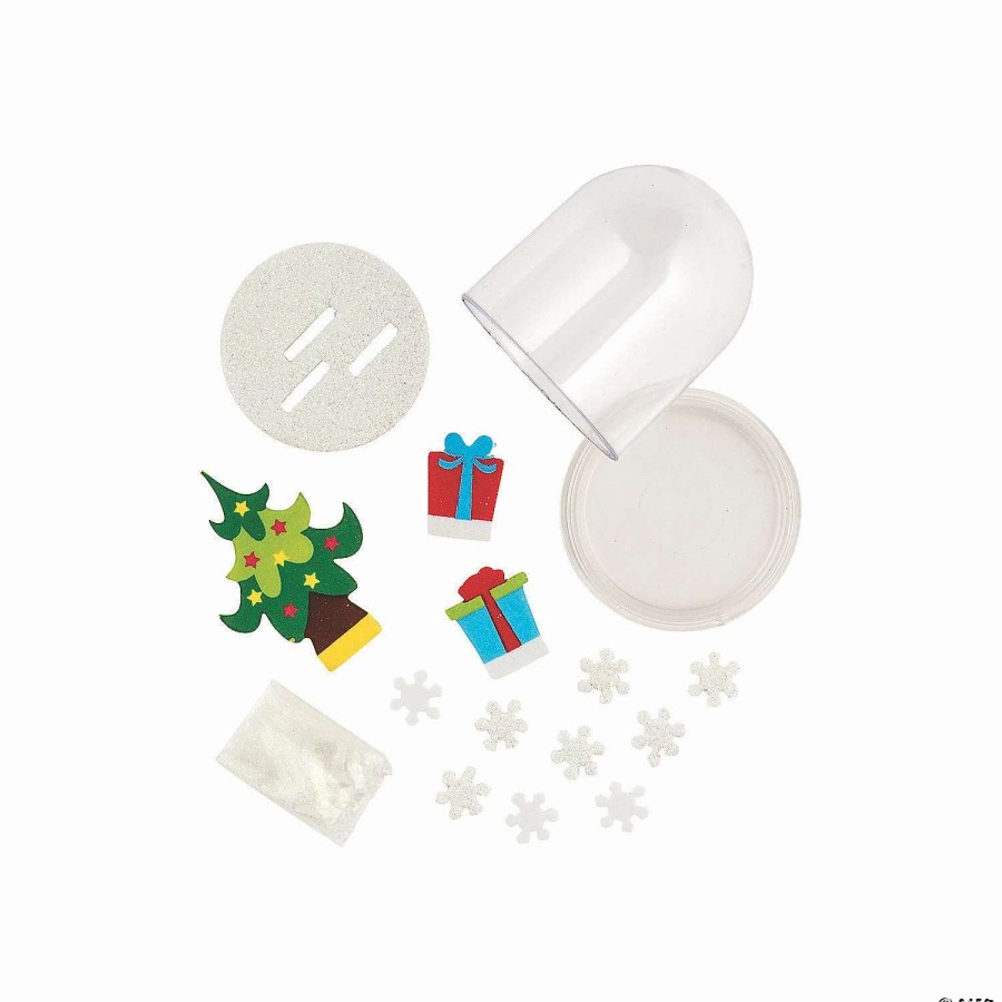 * | Christmas Snow Glitter Globe Craft Kit Makes 6