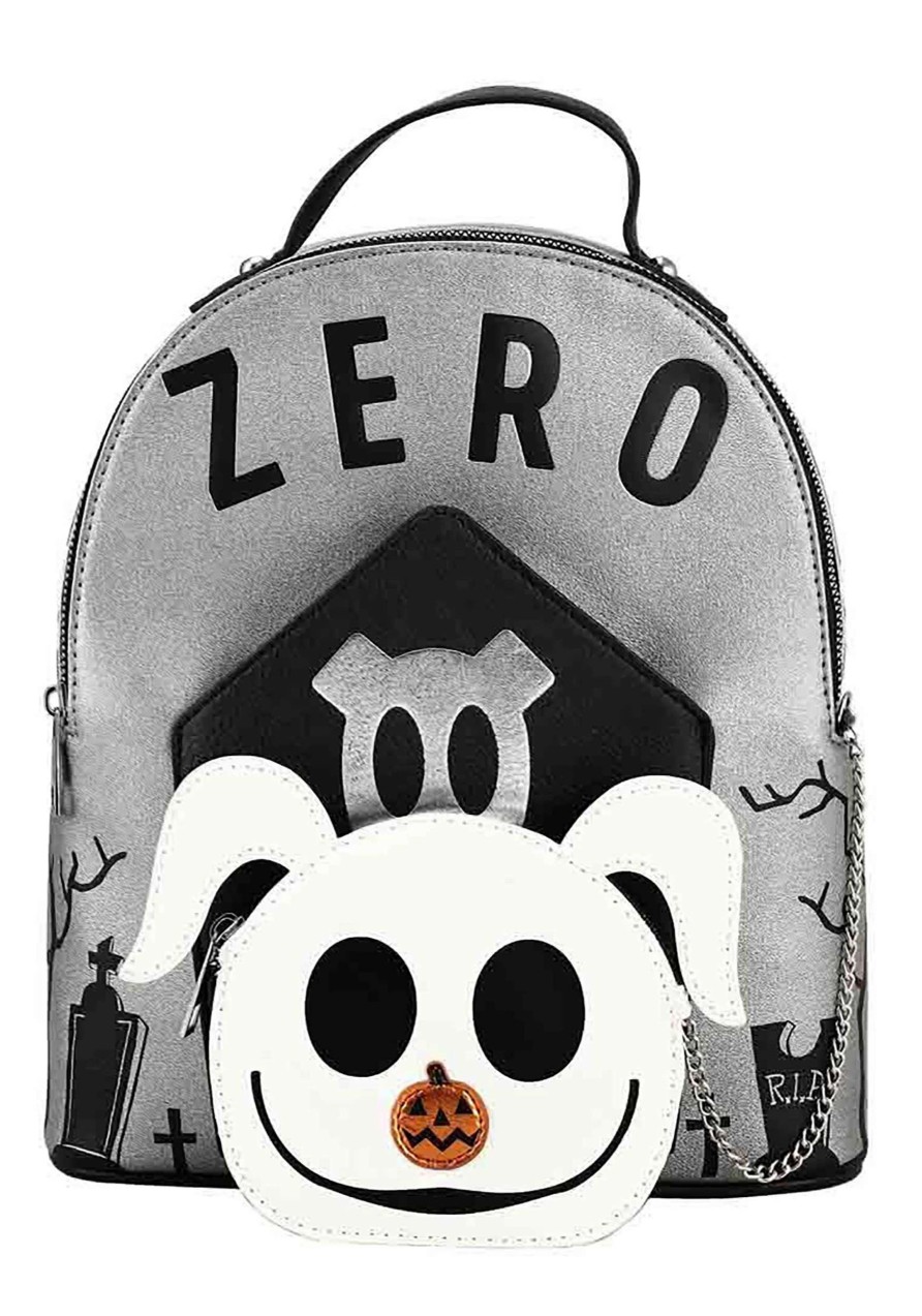 * | The Nightmare Before Christmas Zero Attached Zip Pouch Mini Backpack