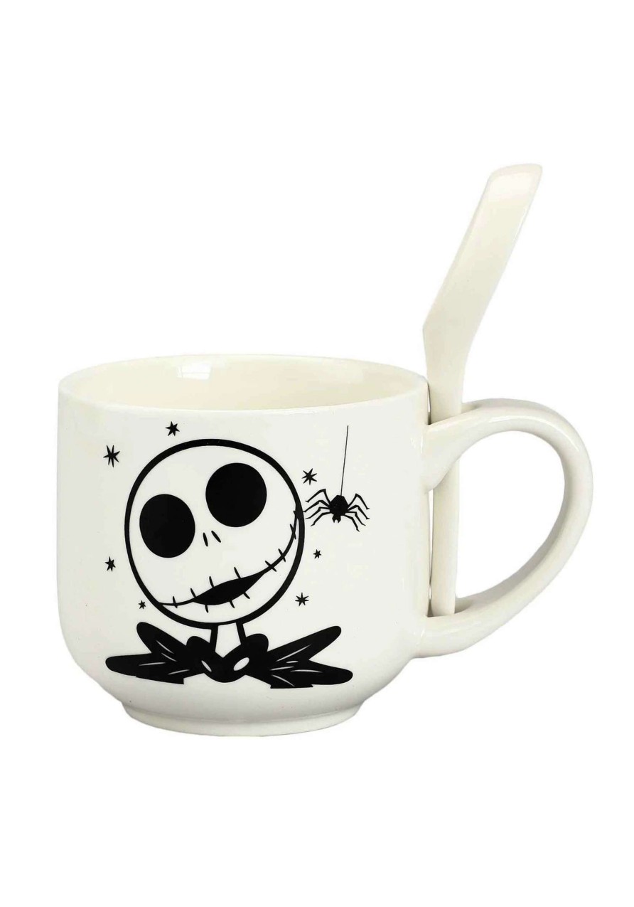 * | The Nightmare Before Christmas Jack Ceramic Soup Mug With Spoon