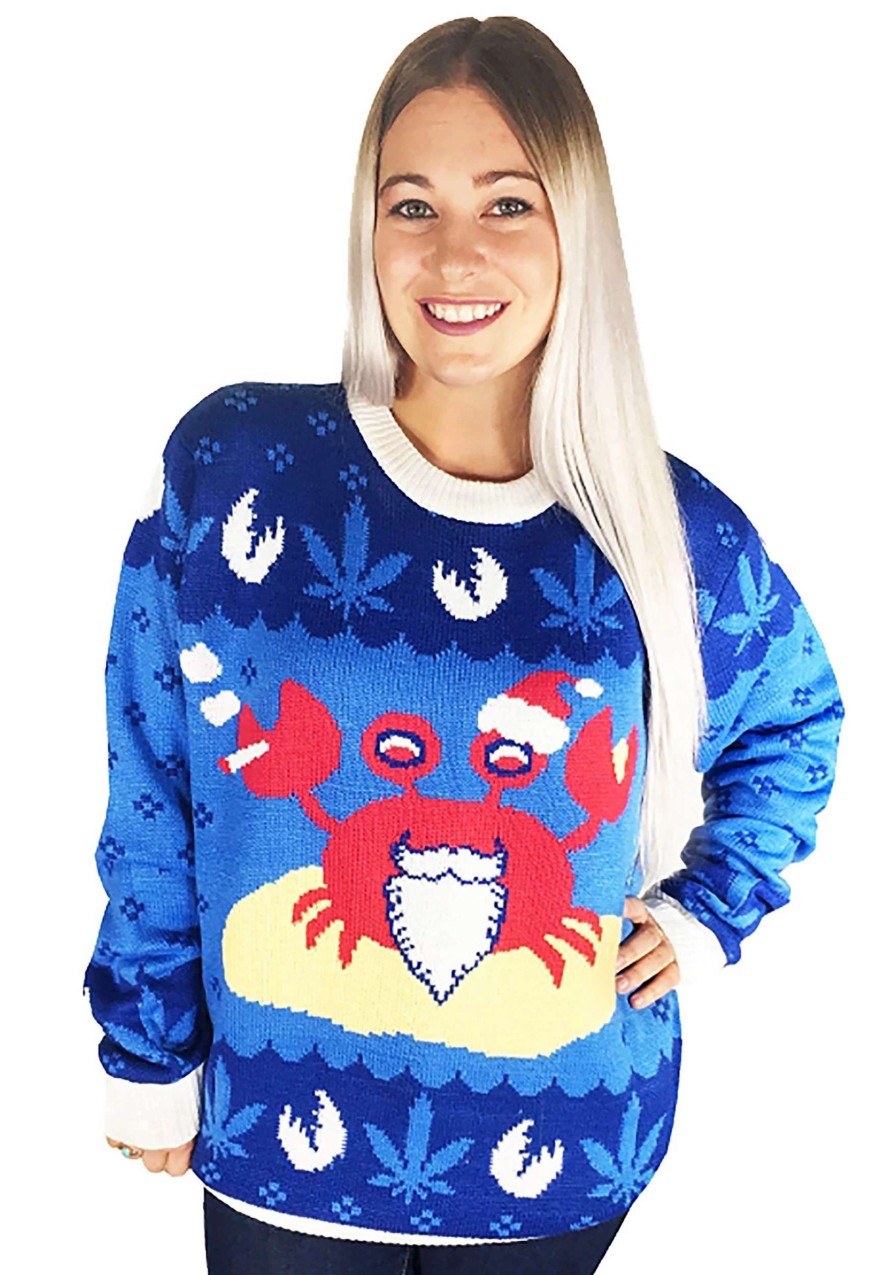 * | Ugly Christmas Sweater Featuring Mistah Sandy Claws Crab