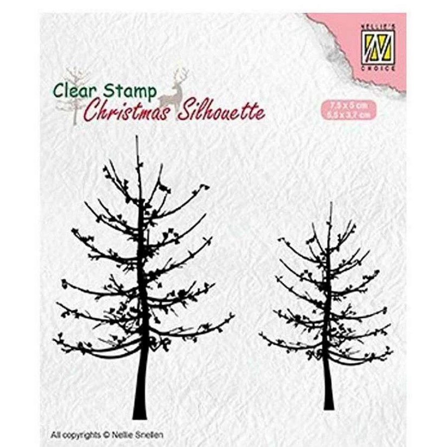 * | Nellie'S Choice Clear Stamp Christmas Silhouette Leafless Trees