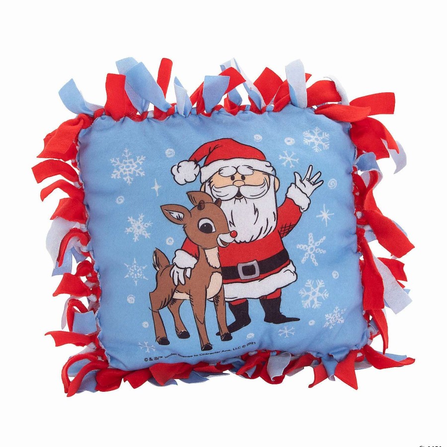 * | Rudolph The Red-Nosed Reindeer Christmas Fleece Tied Pillow Craft Kit Makes 6