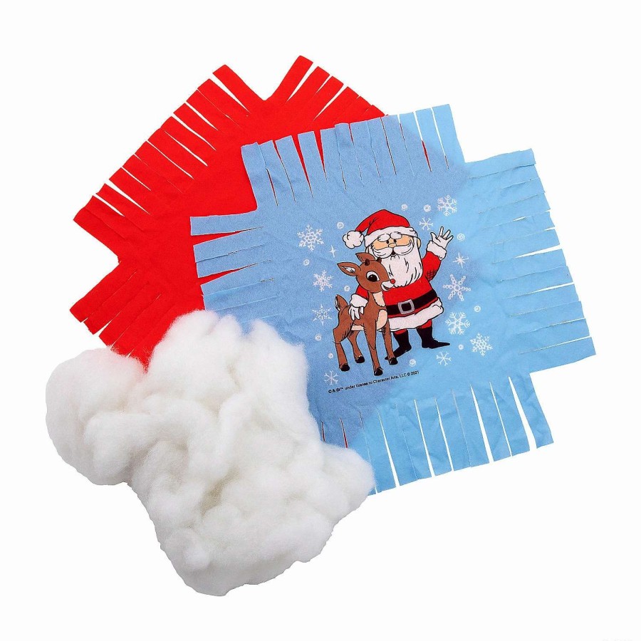 * | Rudolph The Red-Nosed Reindeer Christmas Fleece Tied Pillow Craft Kit Makes 6