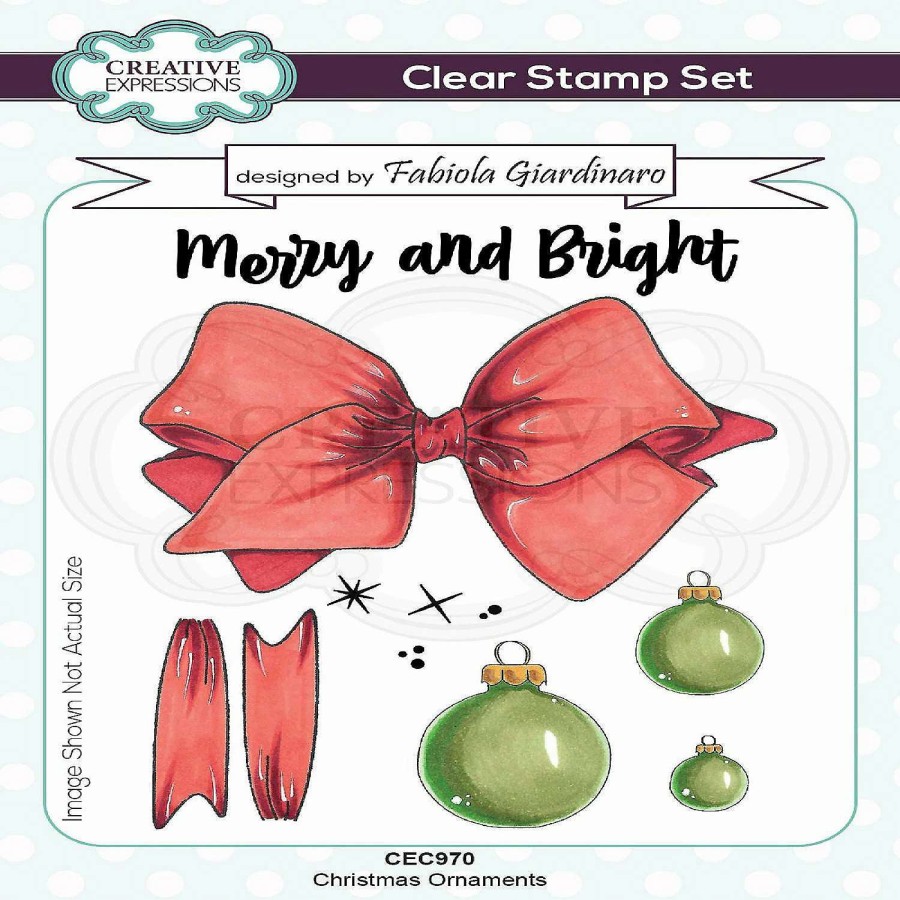 * | Creative Expressions Fabiola Giardinaro Christmas Ornaments A6 Clear Stamp Set