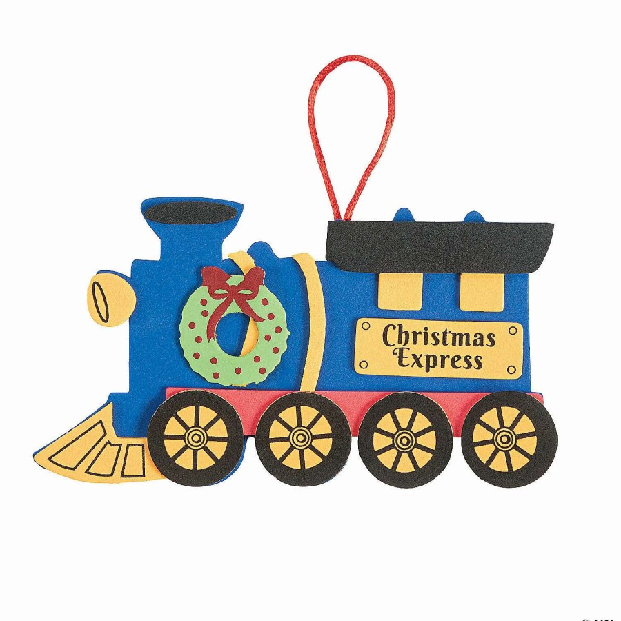 * | Christmas Train Ornament Craft Kit Makes 12