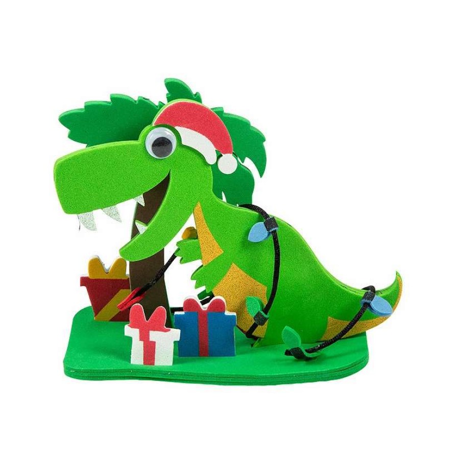 * | 3D Christmas Dinosaur Craft Kit Makes 12