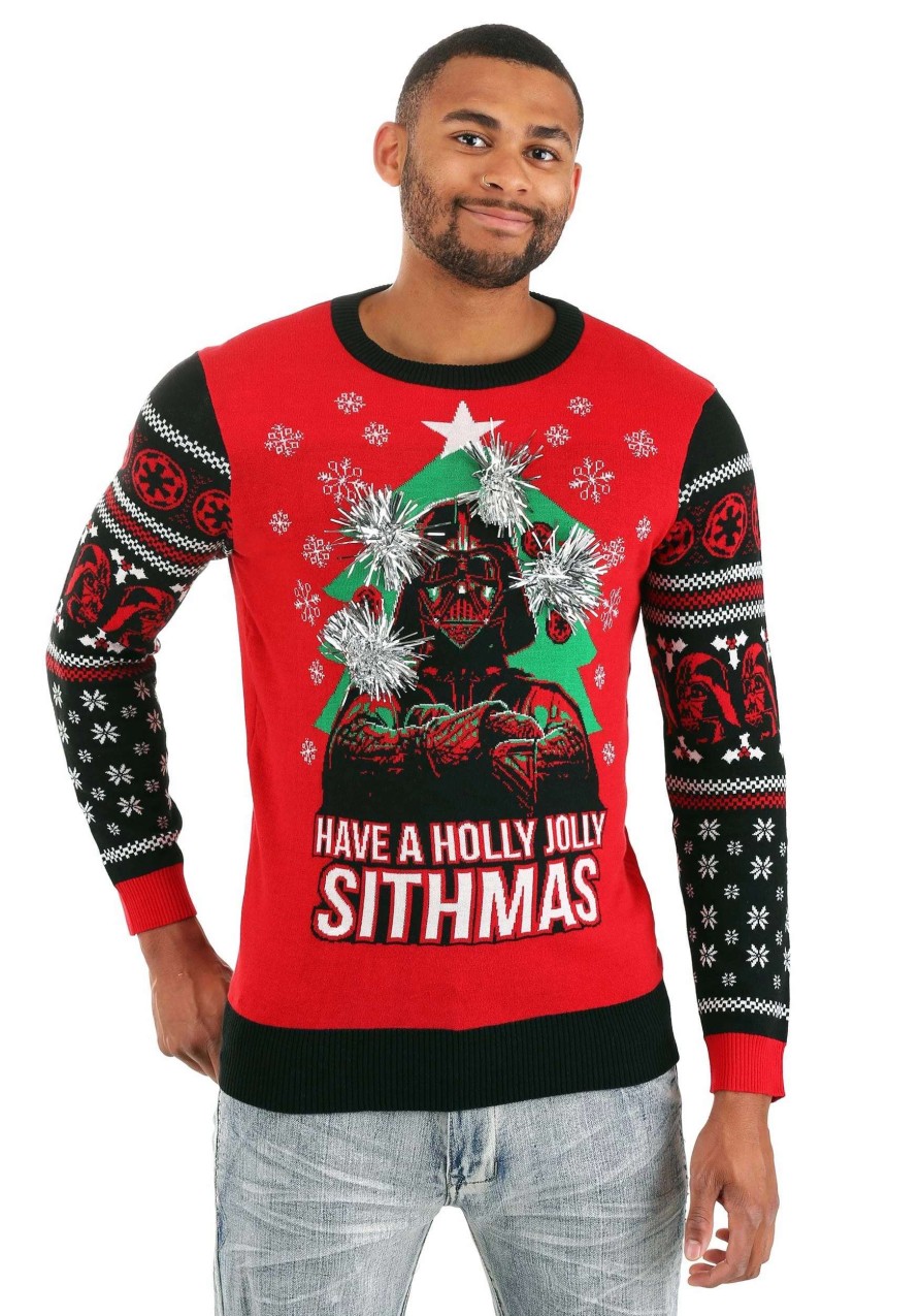 * | Holly Jolly Sithmas Darth Vader Ugly Christmas Sweater For Adults