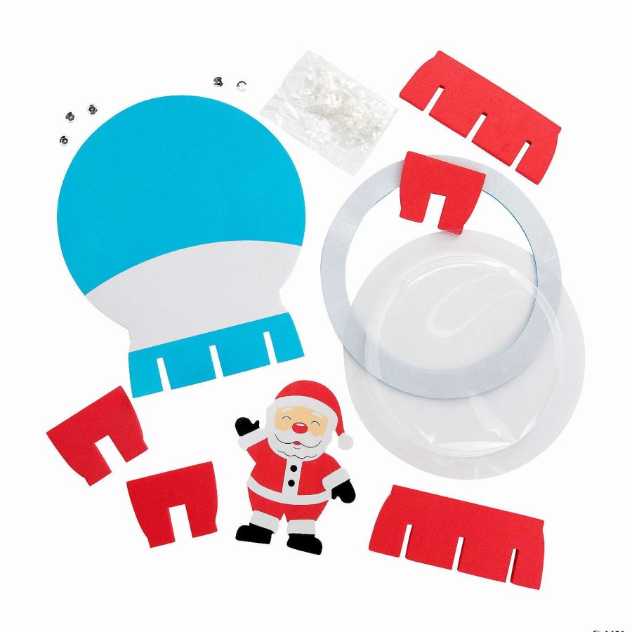 * | Christmas Plate Snow Globe Stand-Up Craft Kit Makes 6