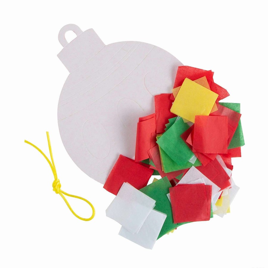 * | Tissue Paper Christmas Ornament Craft Kit- Makes 12