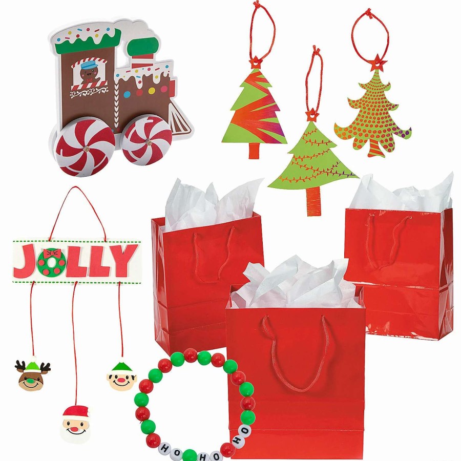 * | Christmas Crafts With Gift Bag Giveaway Kit For 24