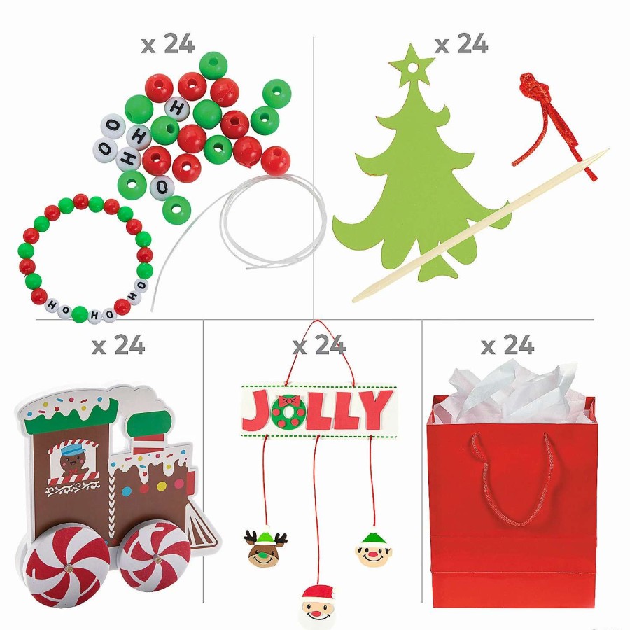 * | Christmas Crafts With Gift Bag Giveaway Kit For 24