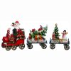 * | Molded Resin Holiday Train Set Of 3 Christmas Decor Set