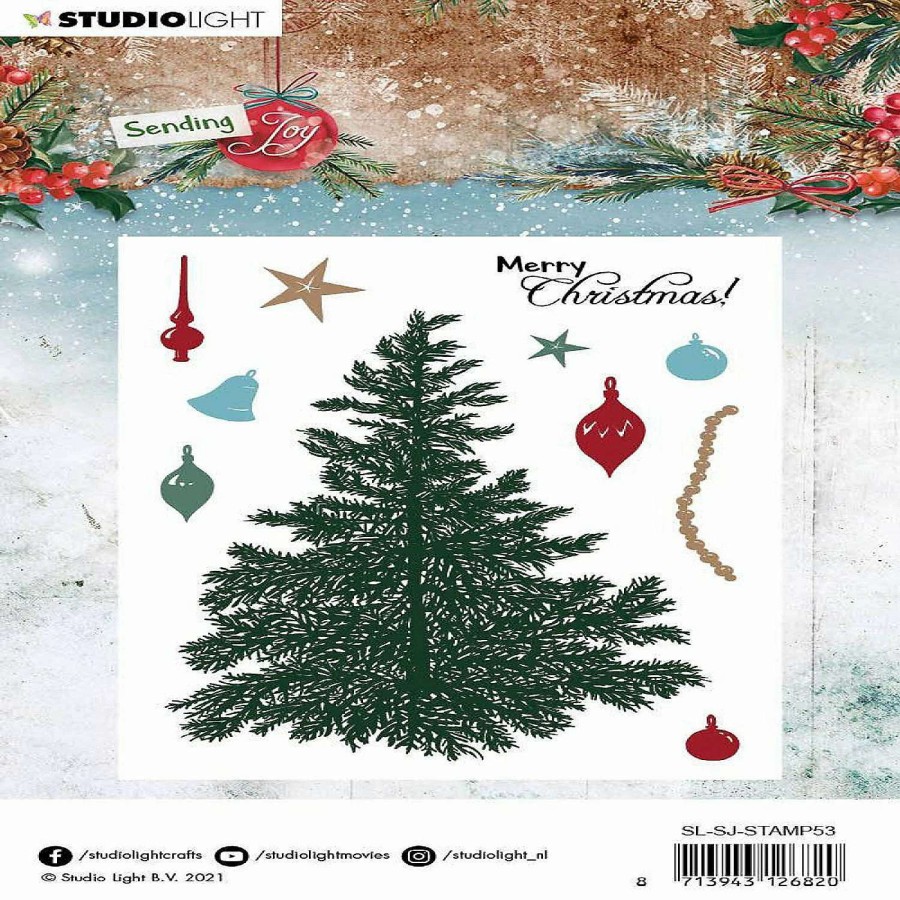 * | Studio Light Sl Clear Stamp Build A Christmas Tree Sending Joy 105X148Mm Nr56