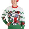 * | Tom And Jerry Scenic Ugly Christmas Sweater For Adults