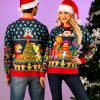 * | Fraggle Rock Sublimated Adult Ugly Christmas Sweatshirt