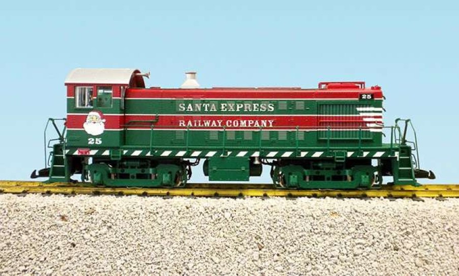 * | Usa Trains R22576 G Christmas Alco S4 Switcher Diesel Locomotive #25